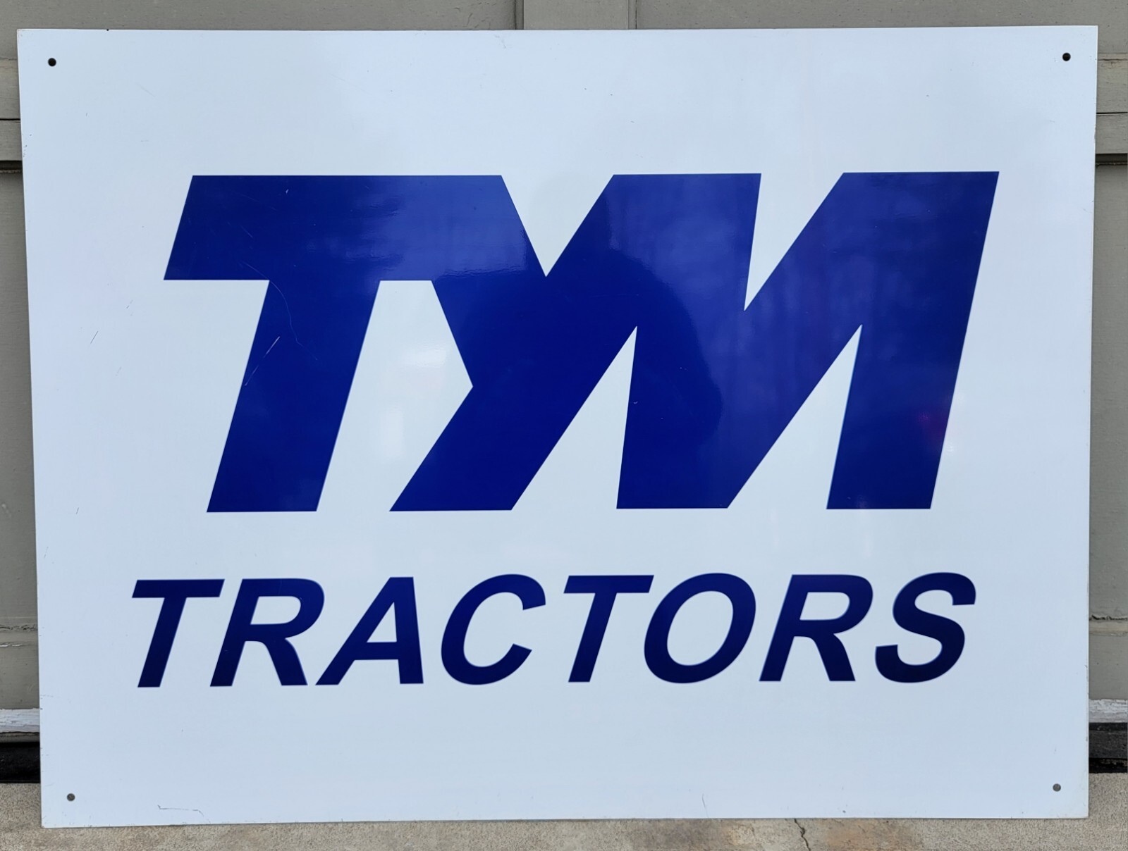 Vintage TYM TRACTORS Dealer Advertising Sign Double Sided Tin 32×24