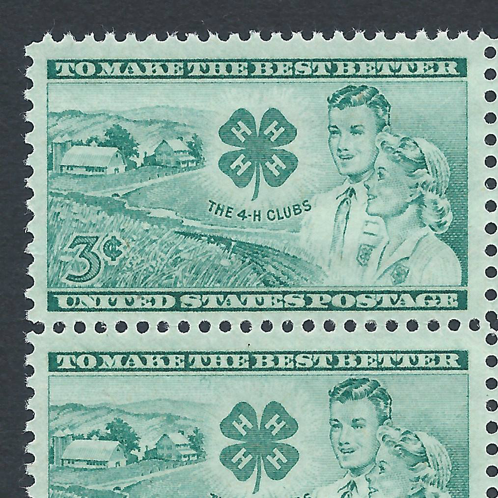 The 4-H Club – Vintage Mint Set of 4 Stamps 74 Years Old!