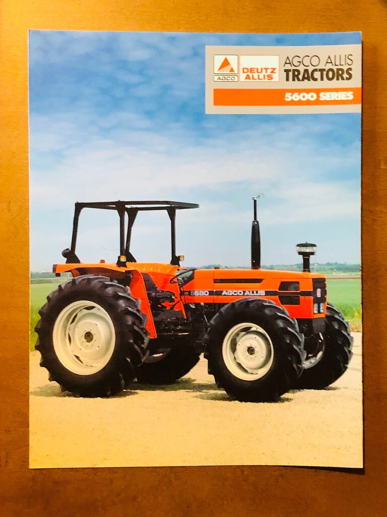 1991 DEUTZ ALLIS 5600 Series 5670 & 5680 Tractors Sales Brochure 4 Pages